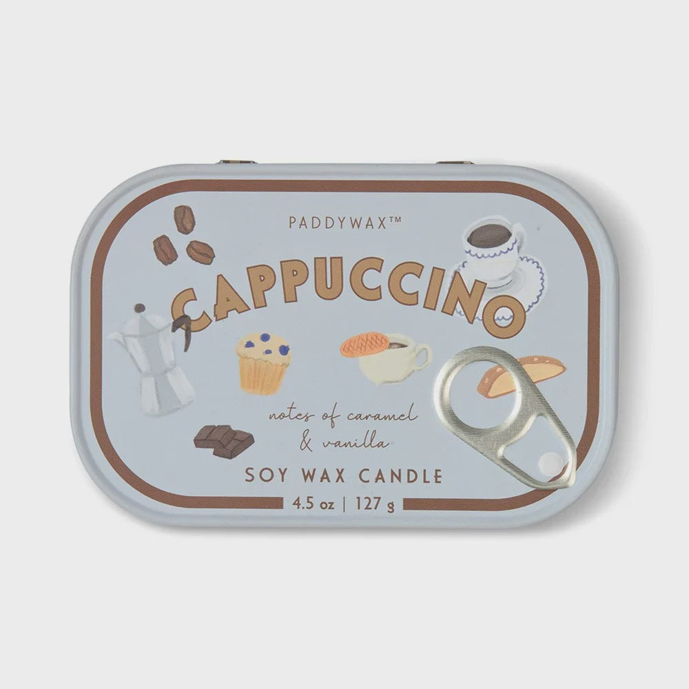 Paddywax Bistro Candle Tin - Cappuccino