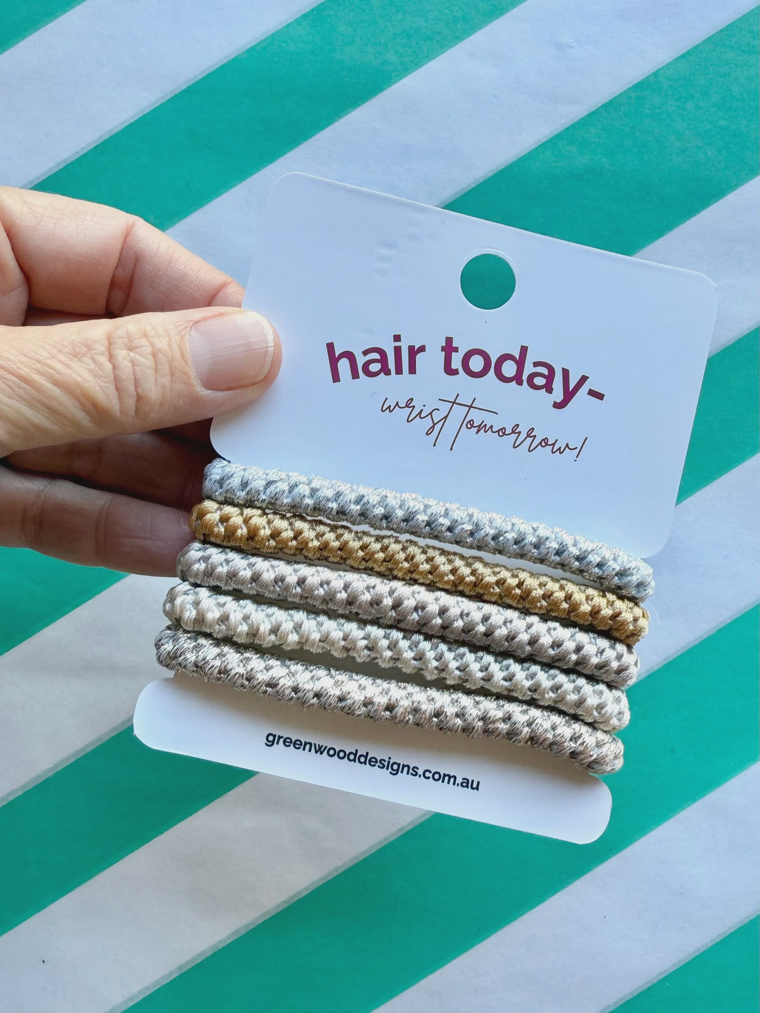 Hair Elastics Pack - Caramel
