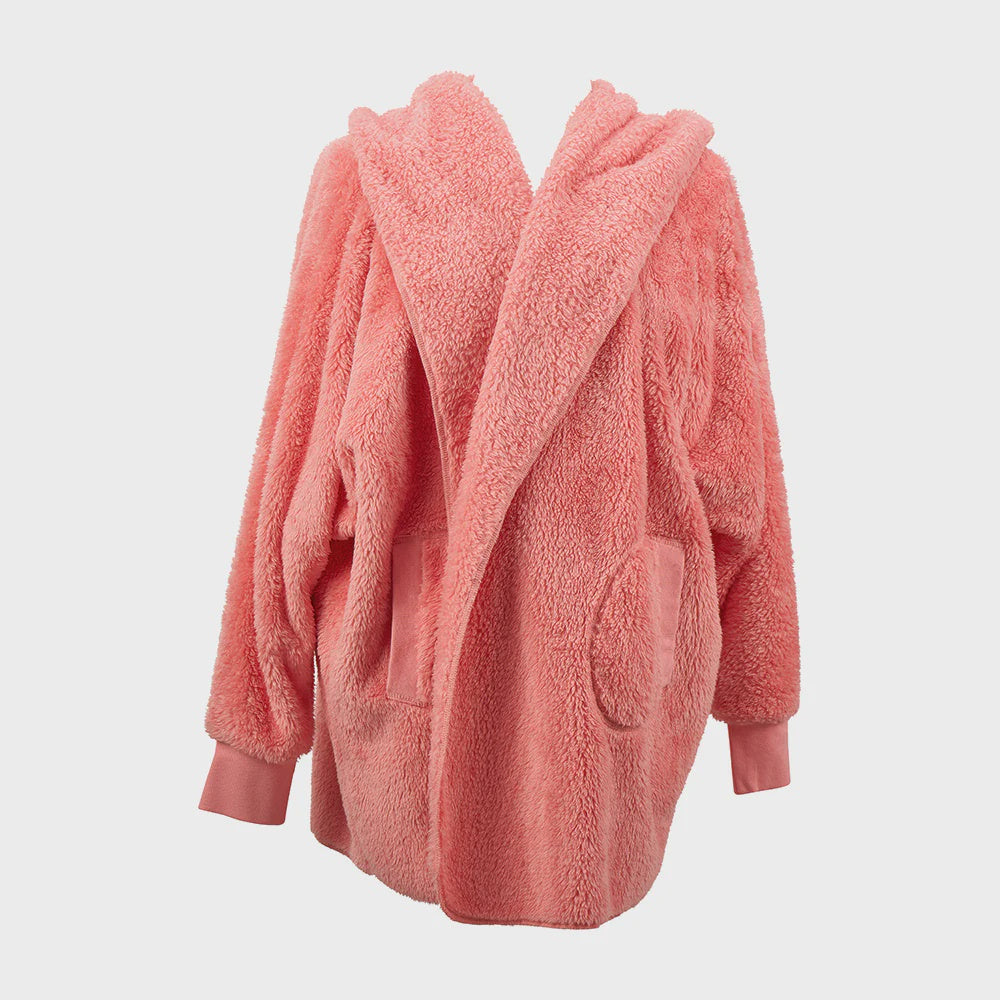 Cosy Luxe Cardi Robe - Shell Pink