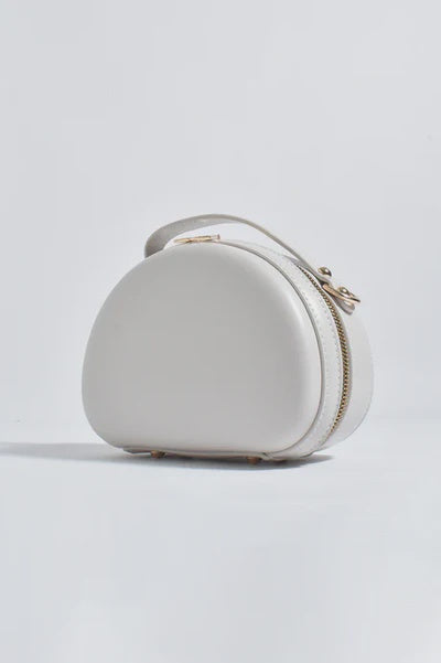 Carmin Curved Crossbody Bag - Stone