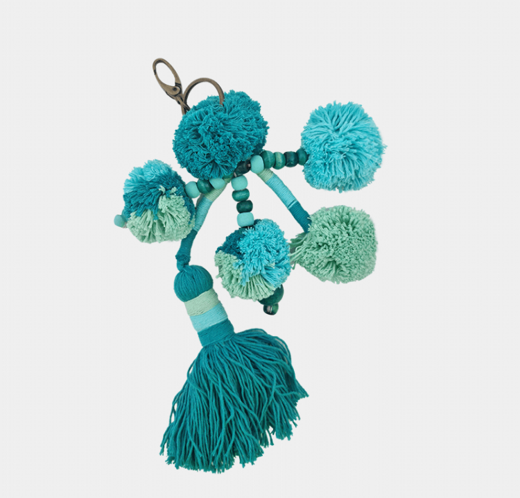 Carnival Teal Keychain
