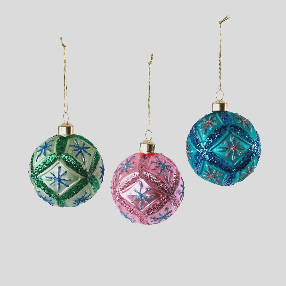 Carnivale Baubles - Set of 3