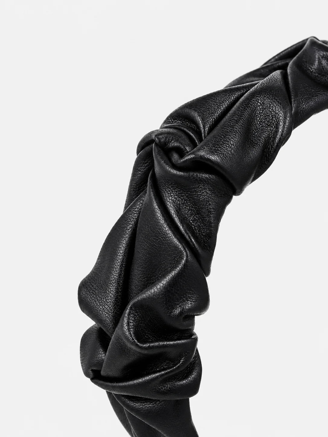 Caroline Ruched Headband - Black