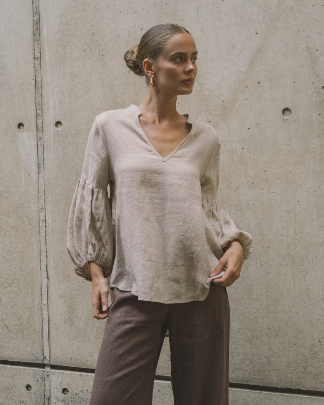 Castaway Blouse - Oatmeal