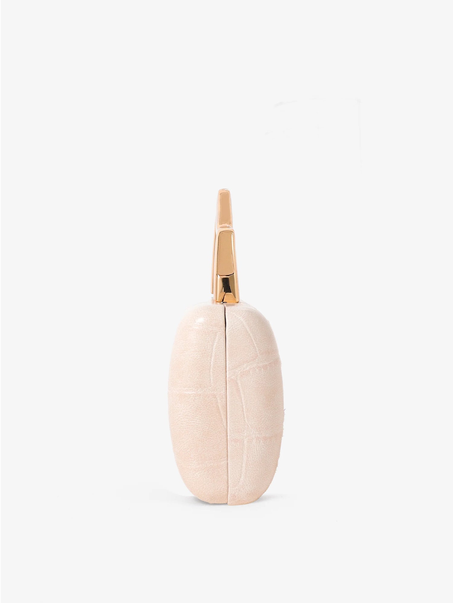 Celeste Croc Clutch in Cream
