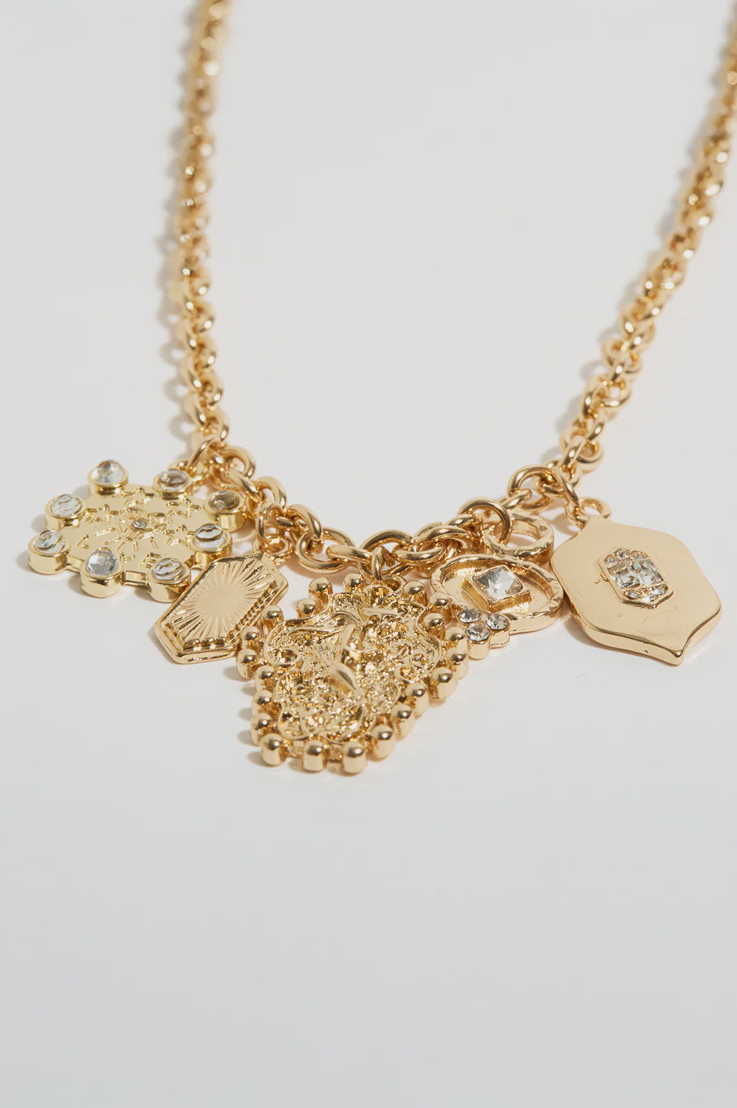 Long Chain Cluster Necklace