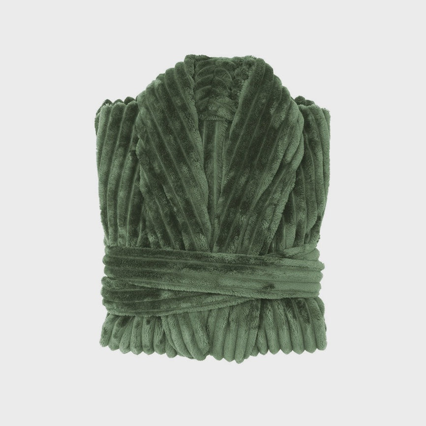 Channel Fleece Robe - Juniper