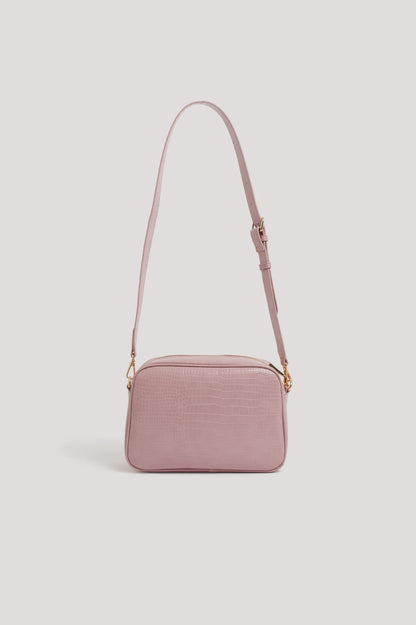 Charli Croc Camera Bag - Pink