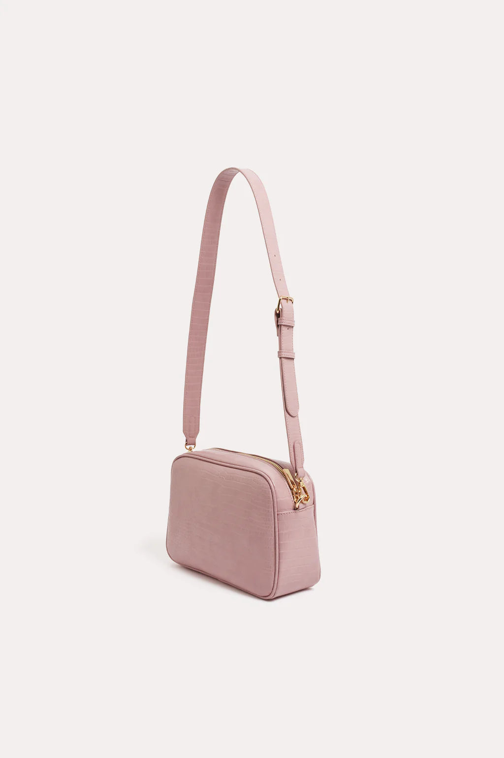 Charli Croc Camera Bag - Pink