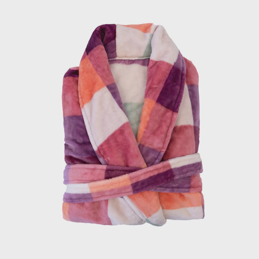 Charlie Ultraplush Robe - Sherbert