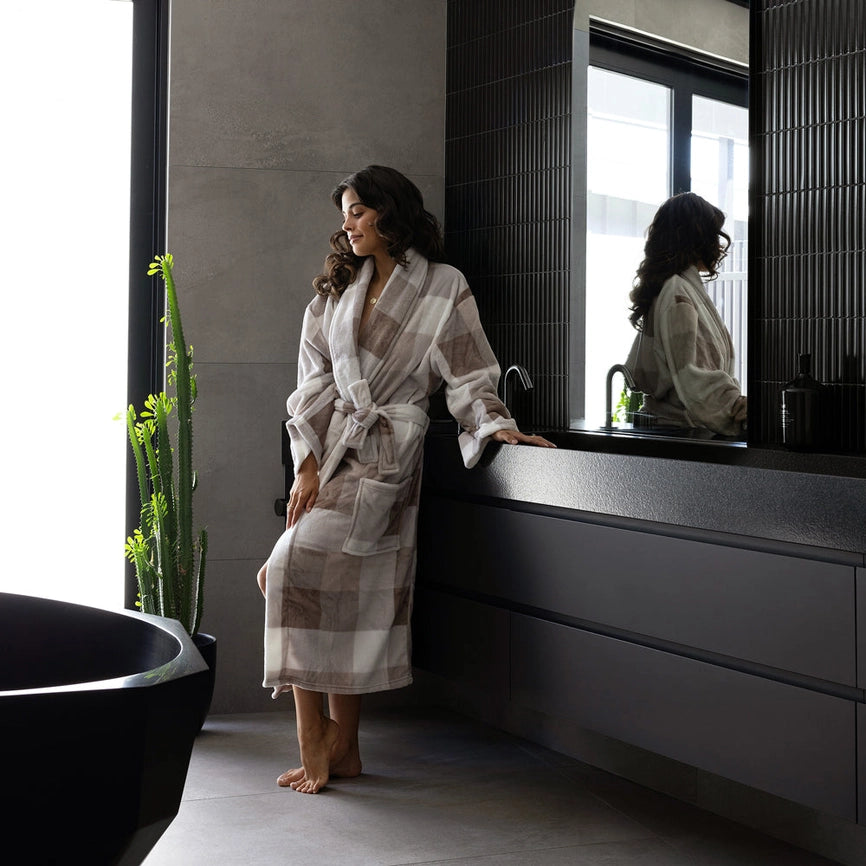 Charlie Ultrasoft Robe - Nougat