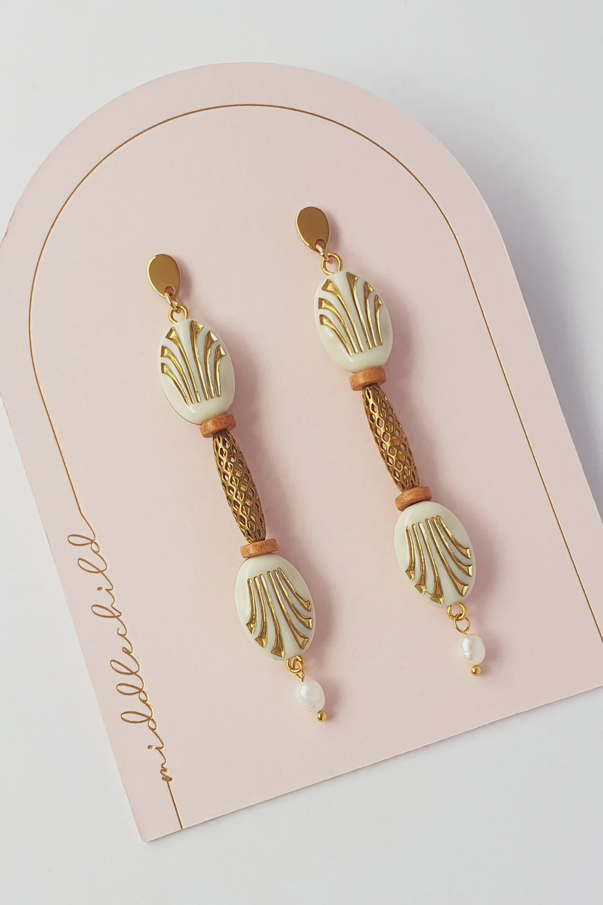 Chateau Earrings - Ivory
