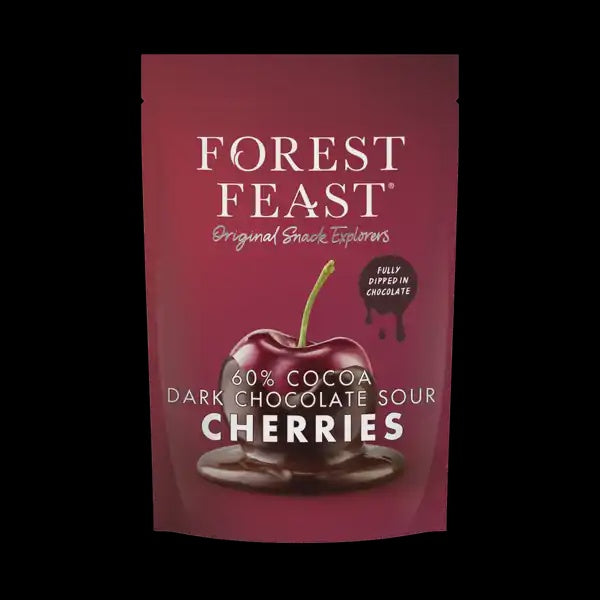 Forest Feast Belgian Dark Chocolate Sour Cherries 120g