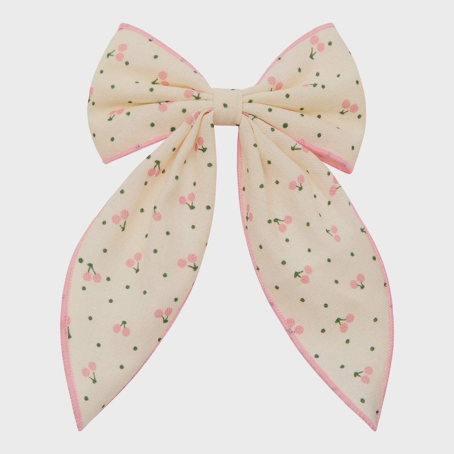 Cherry Print Bow