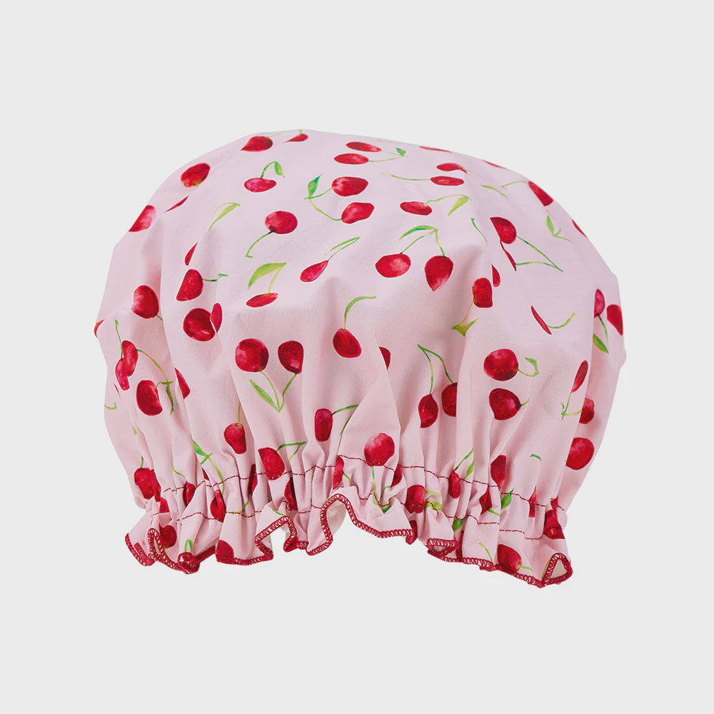 Cotton Shower Cap - Cherrylicious