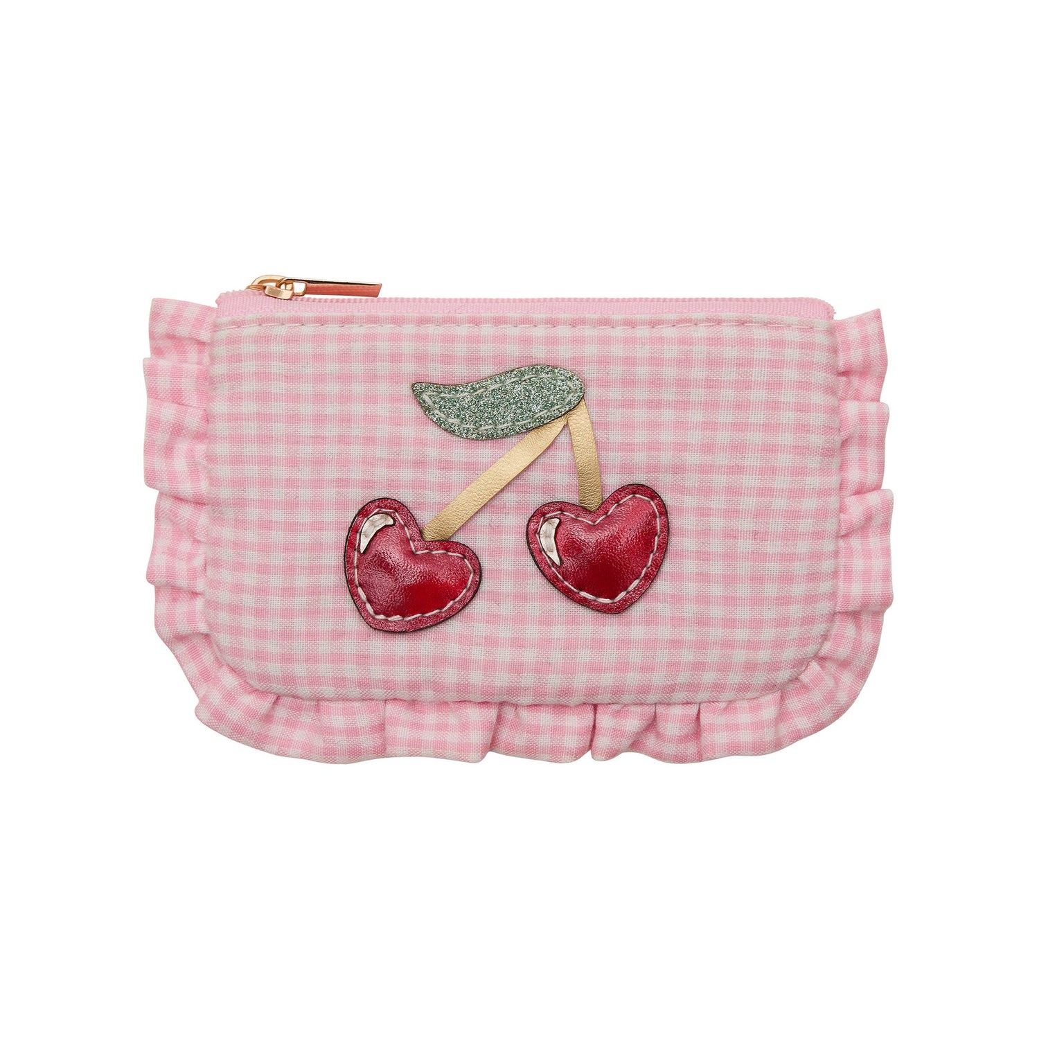 Cherry Purse - Pink Gingham
