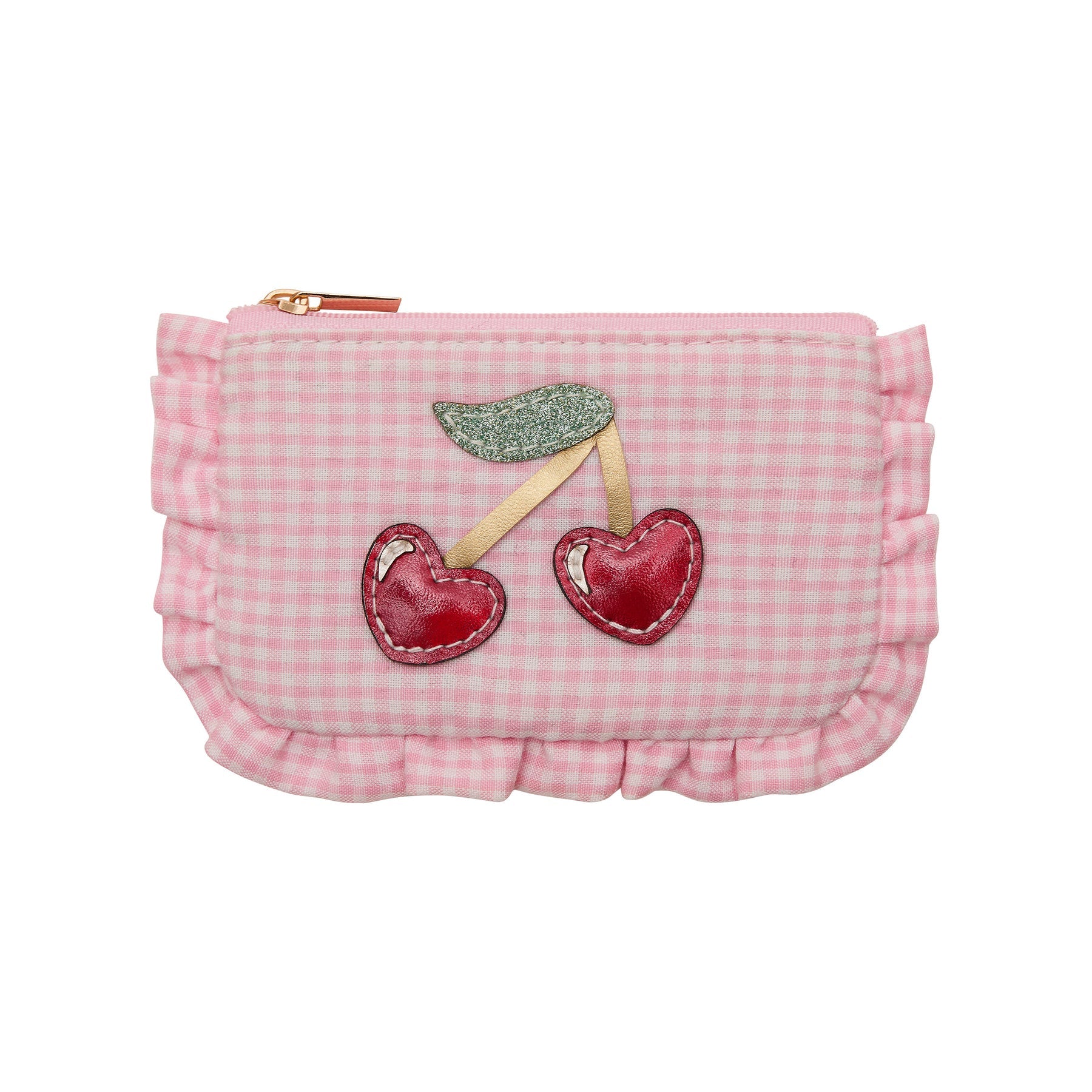 Cherry Purse - Pink Gingham