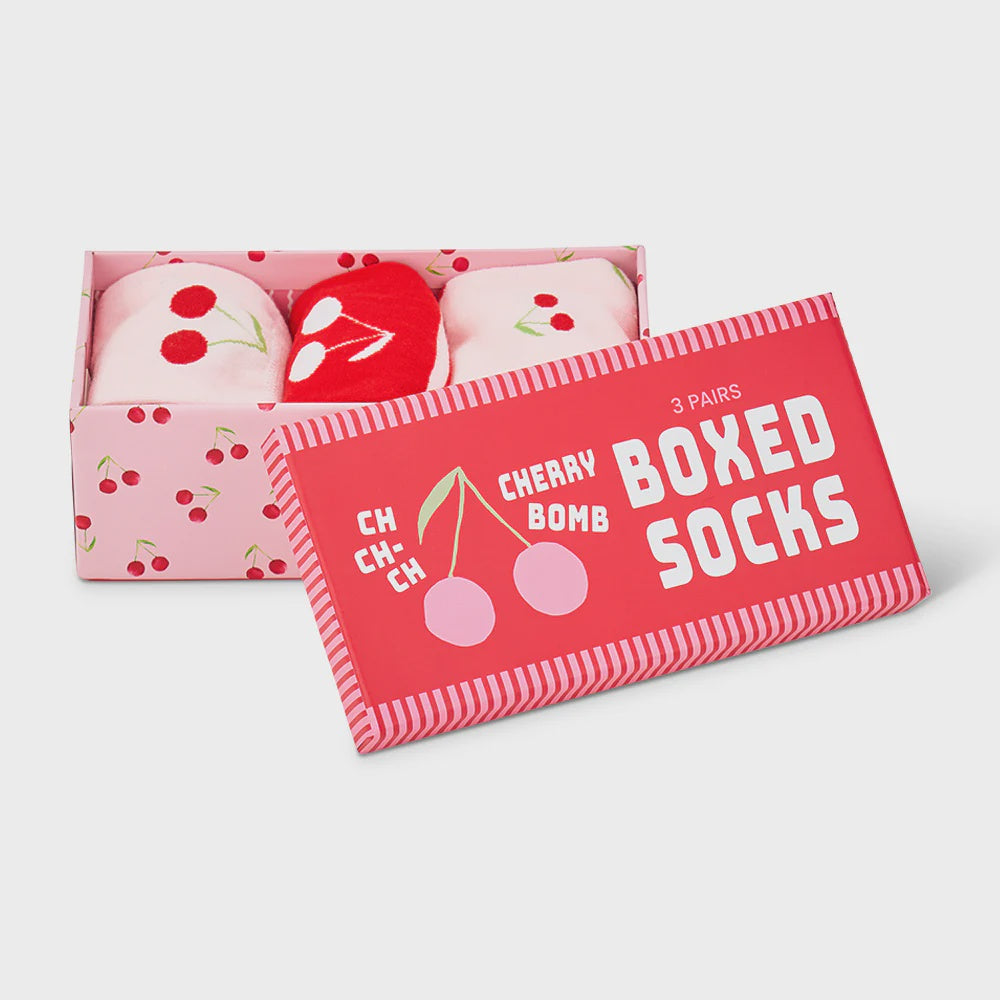Cherry Bomb Boxed Socks