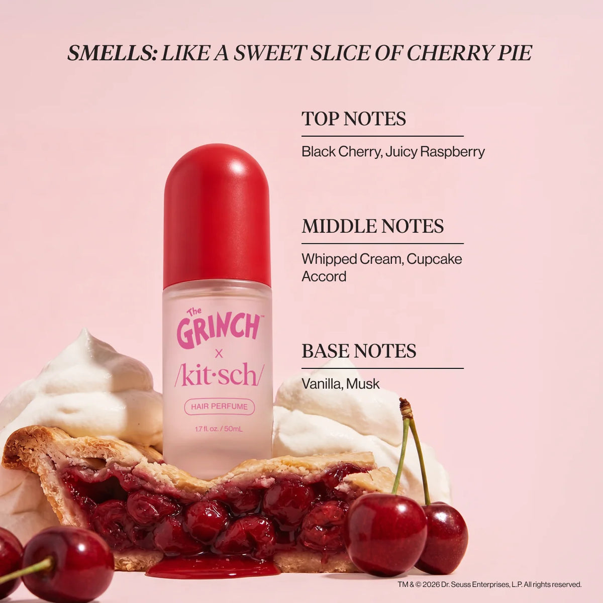 The Grinch x Kitsch Hair Perfume - Cherry Cheer