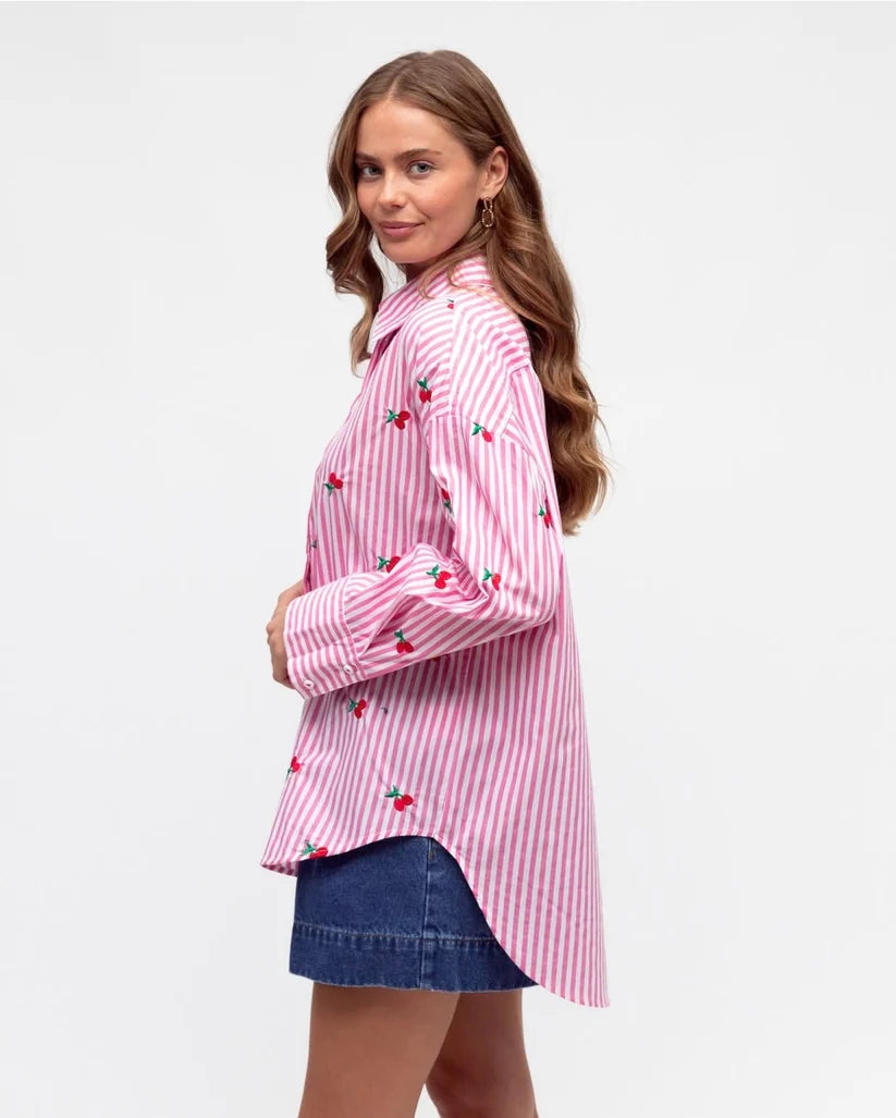 Cherry Striped Shirt