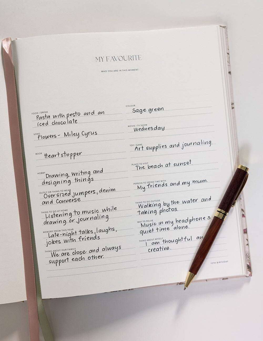Childhood Memory Journal