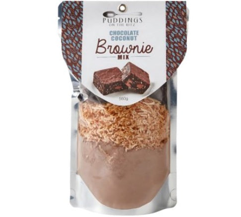 Puddings On The Ritz Chocolate Coconut Brownie Mix 560g