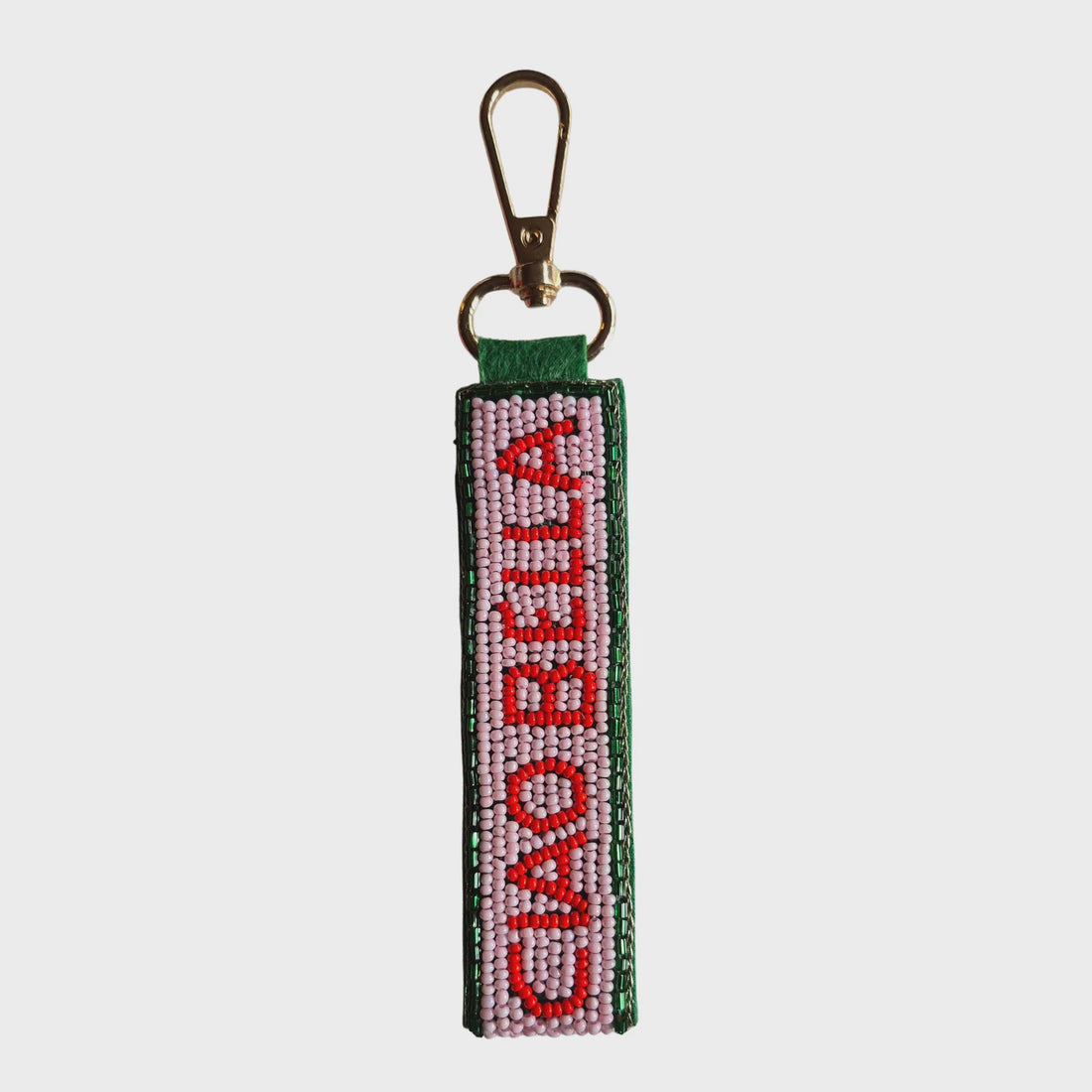 Ciao Bella Green Pink Keychain