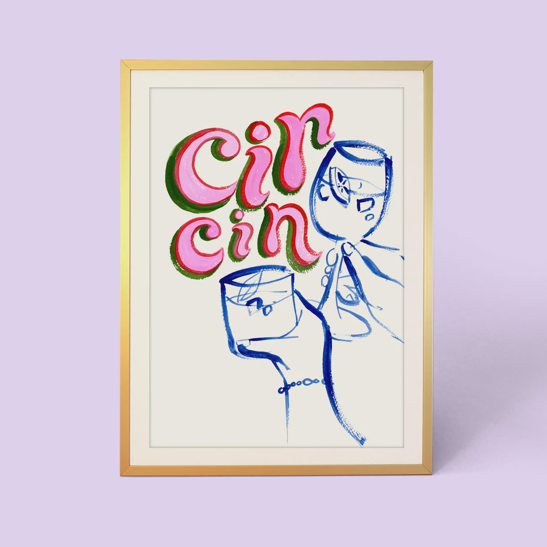 Cin Cin Cheers Eleanor Bowmer A4 Print