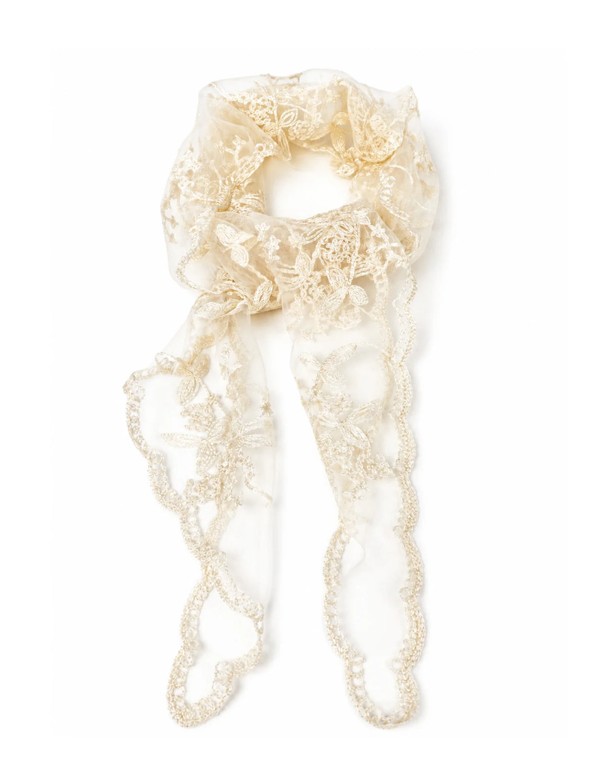 Citta Lace Headscarf - Cream