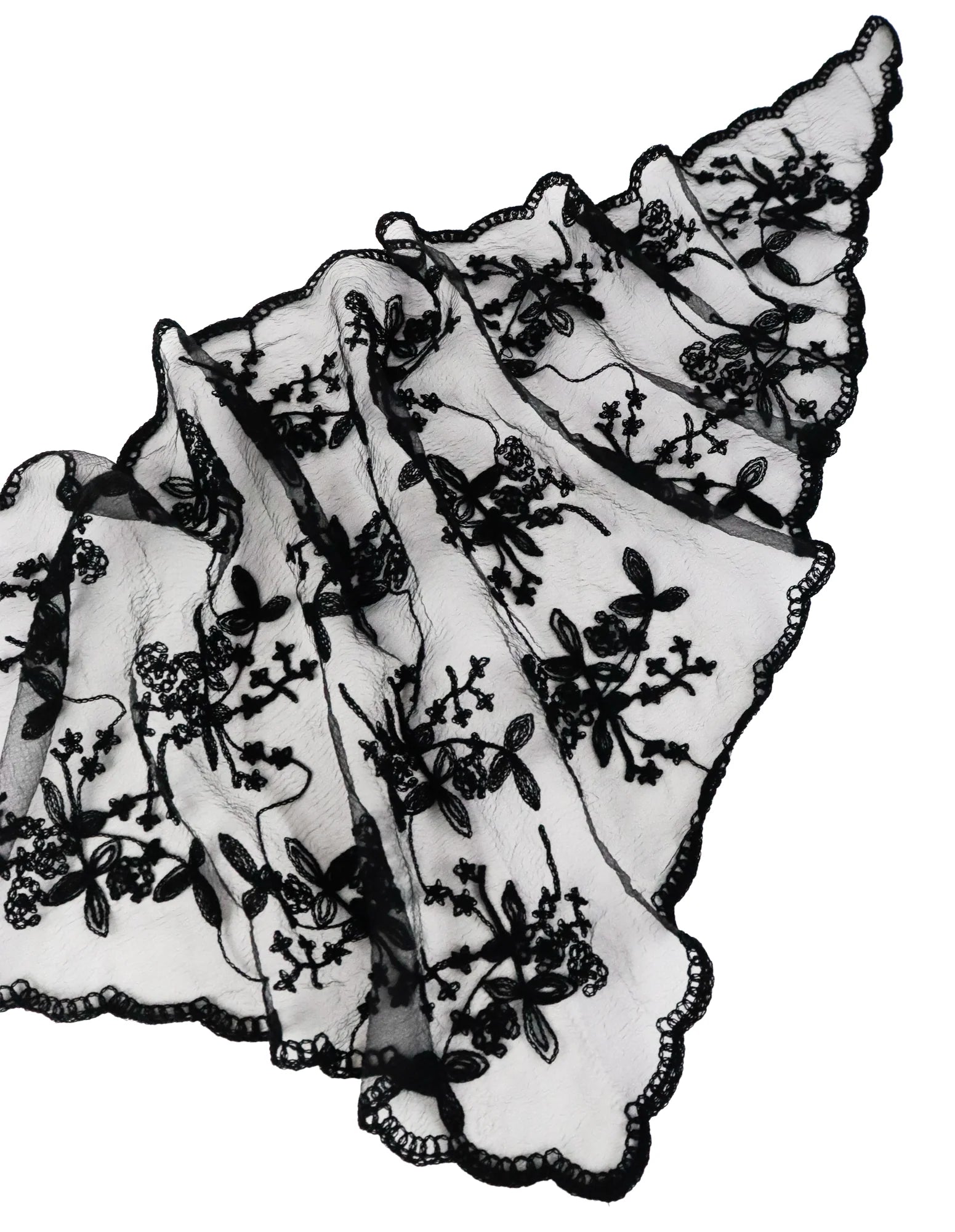 Citta Lace Headscarf - Black