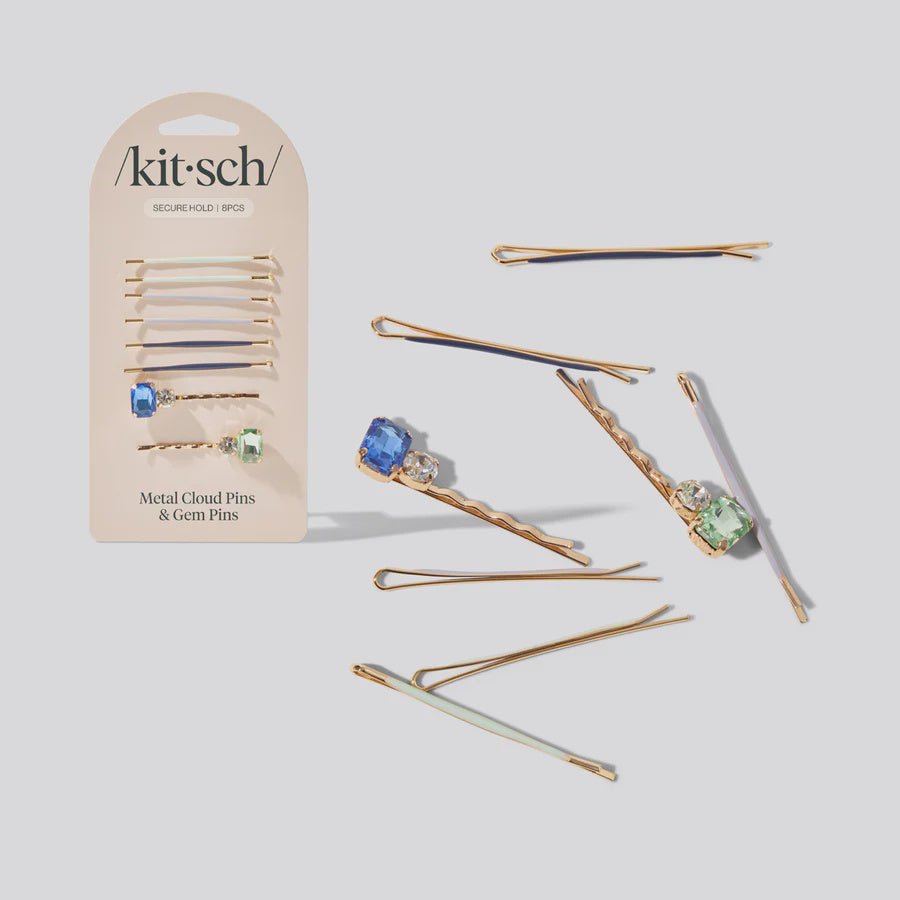 Garden Bouquet Cloud &amp; Gem Hair Pin Set