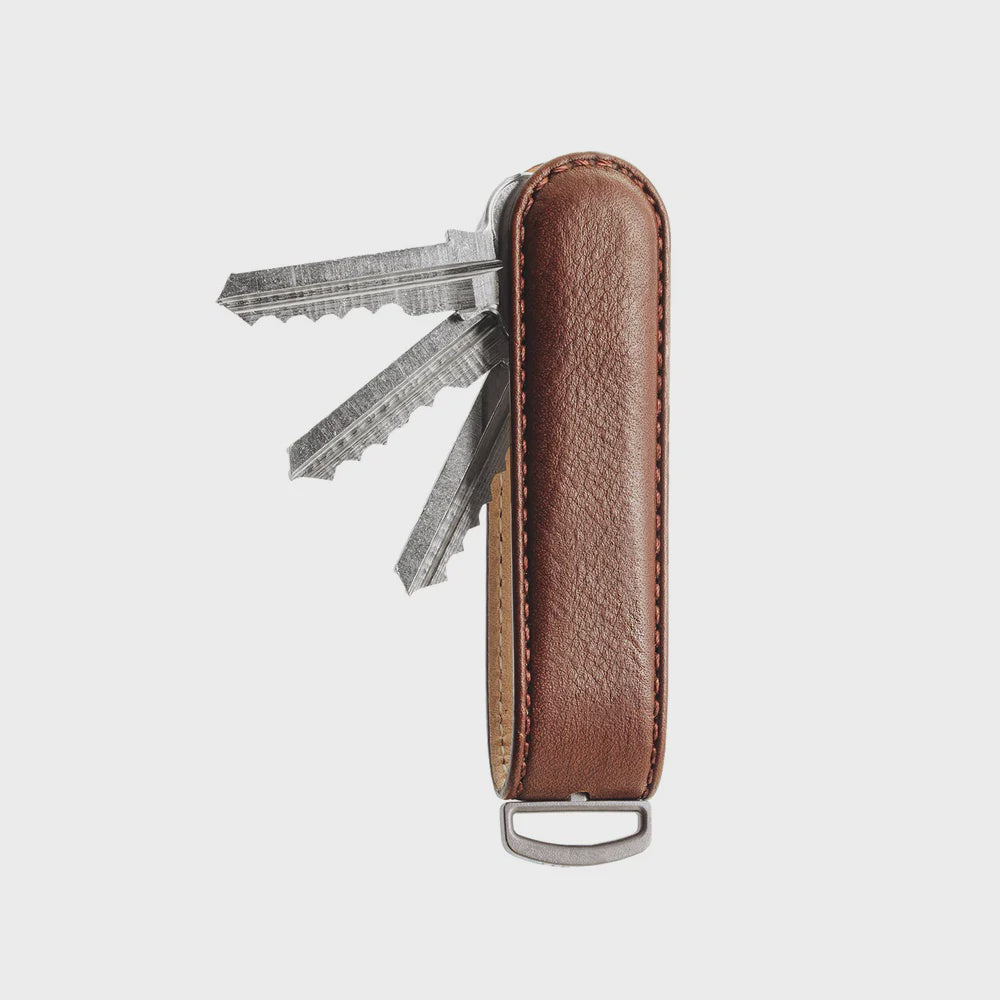 Jibbon Italian Leather Key Organiser - Cocoa