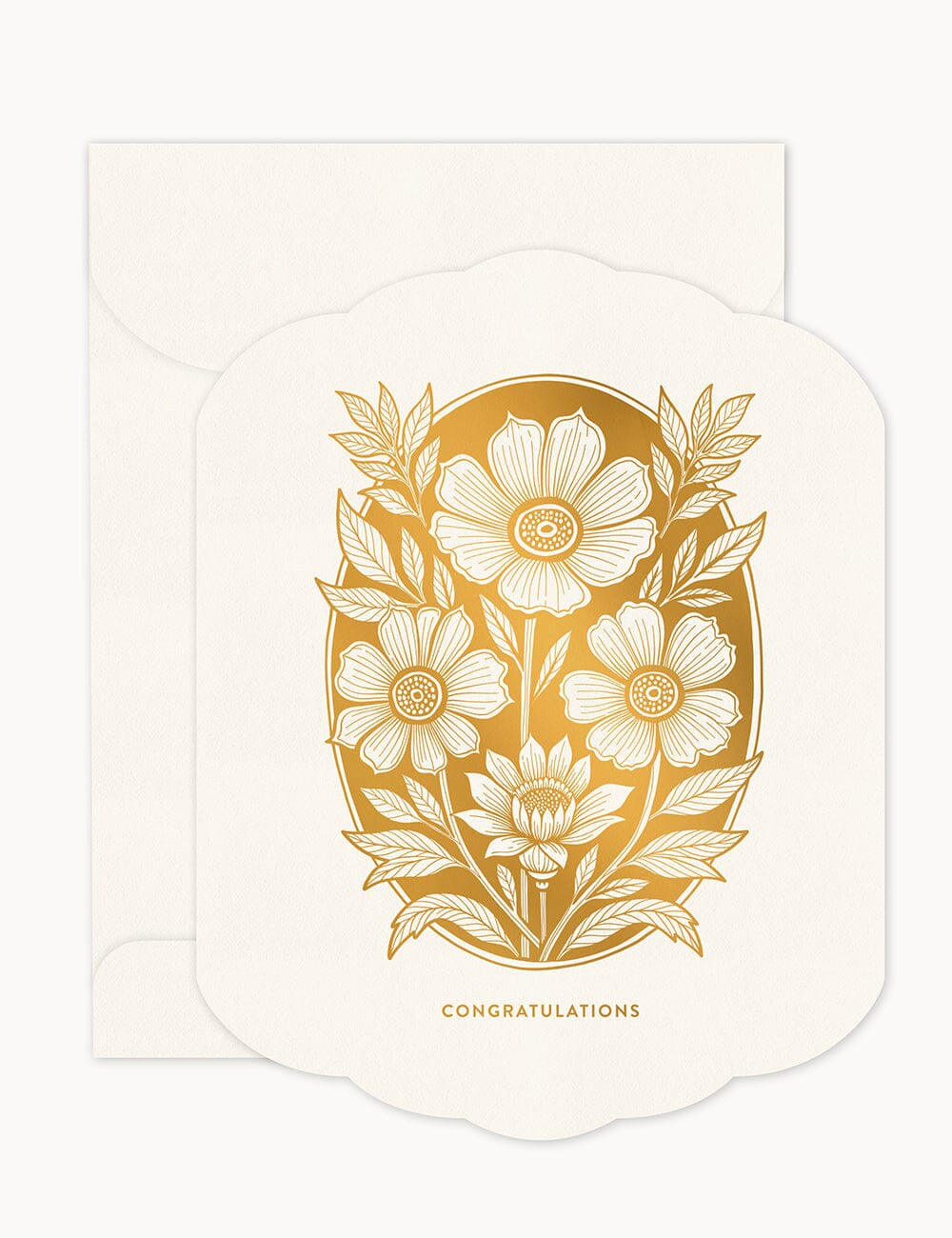 Congratulations Scallop Greeting Card