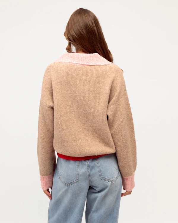 Contrast Trim Sweater