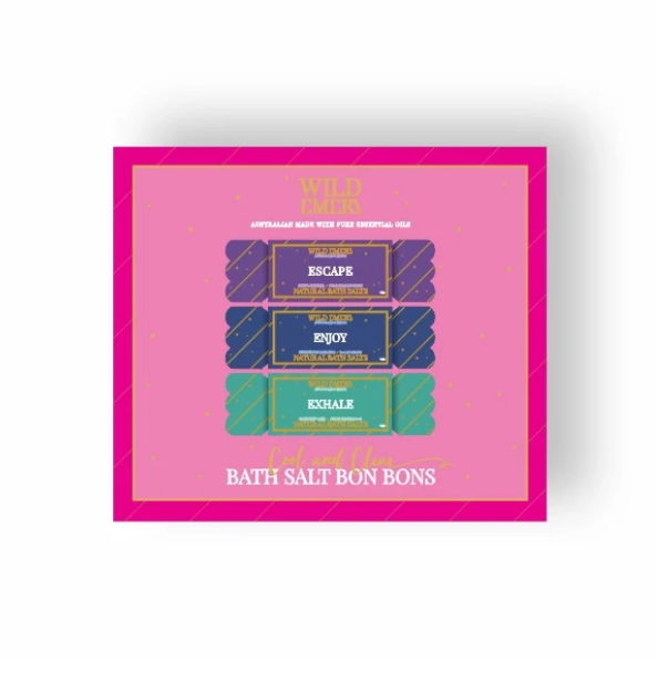 Cool and Clear Bath Salt Bon Bons