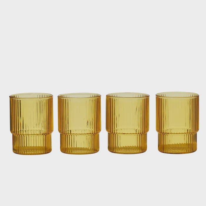 Cortes Tumbler Amber Set of 4
