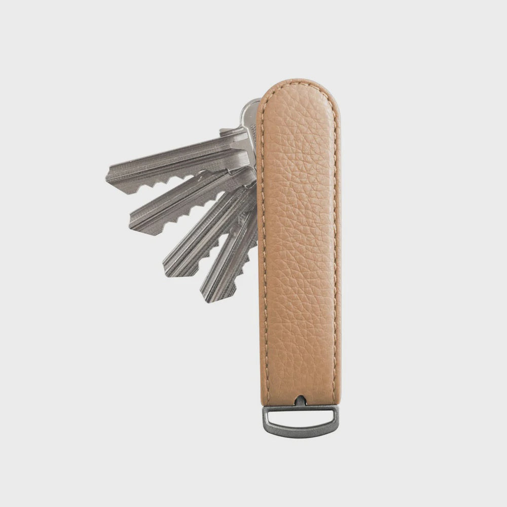 Jibbon Italian Leather Key Organiser - Crema