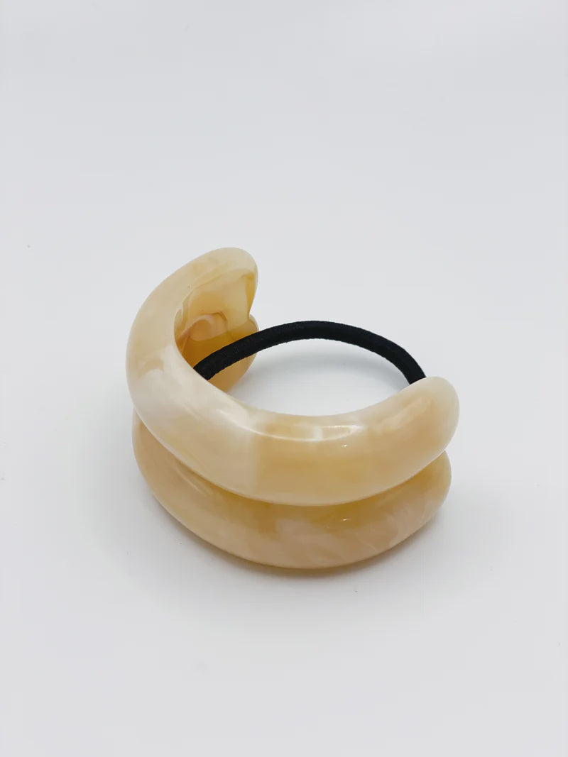 Double Crescent Champagne Hair Cuff