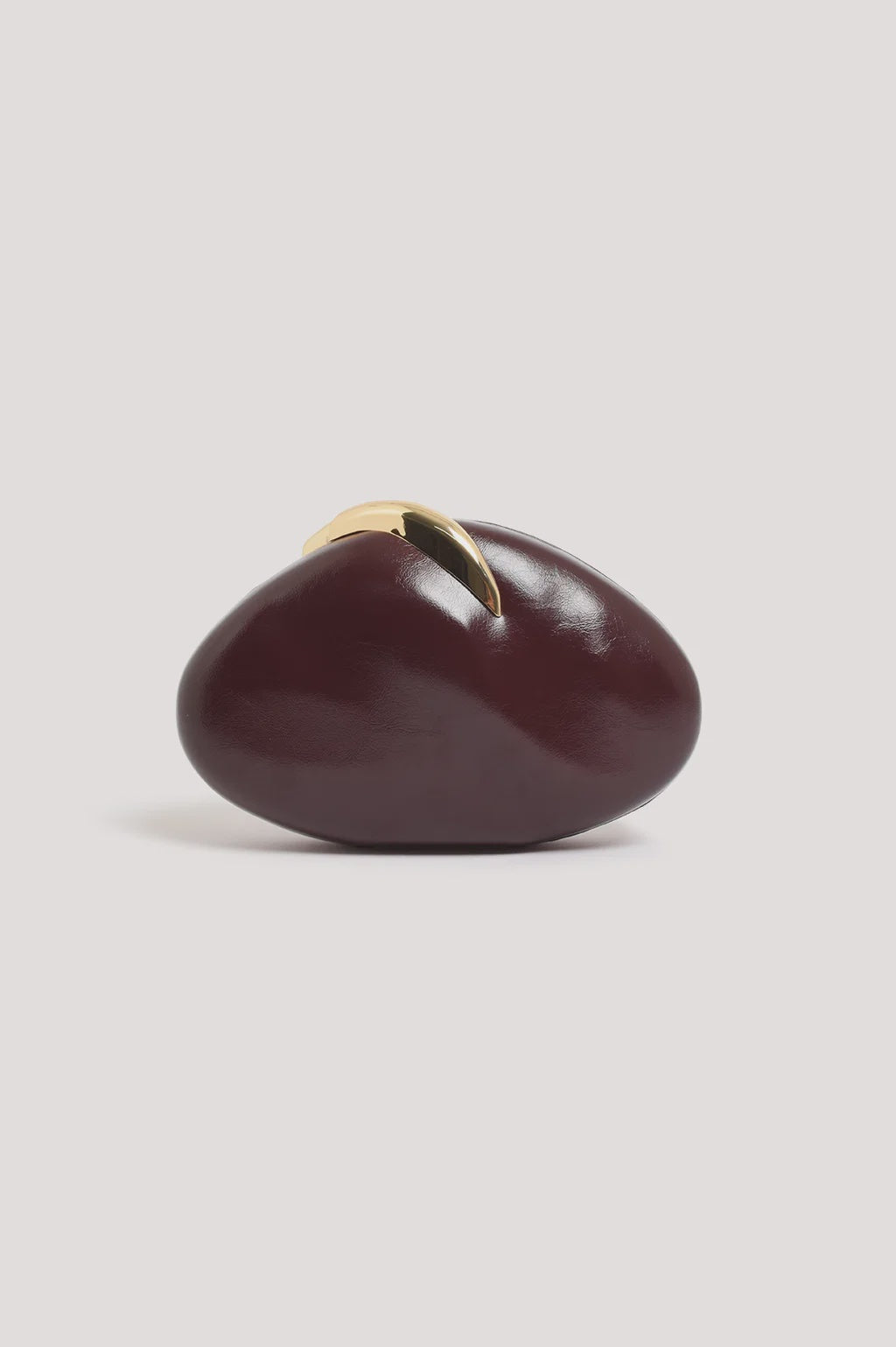 Crista Metal Clasp Event Clutch - Wine