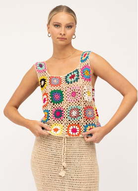 Patchwork Crochet Tank