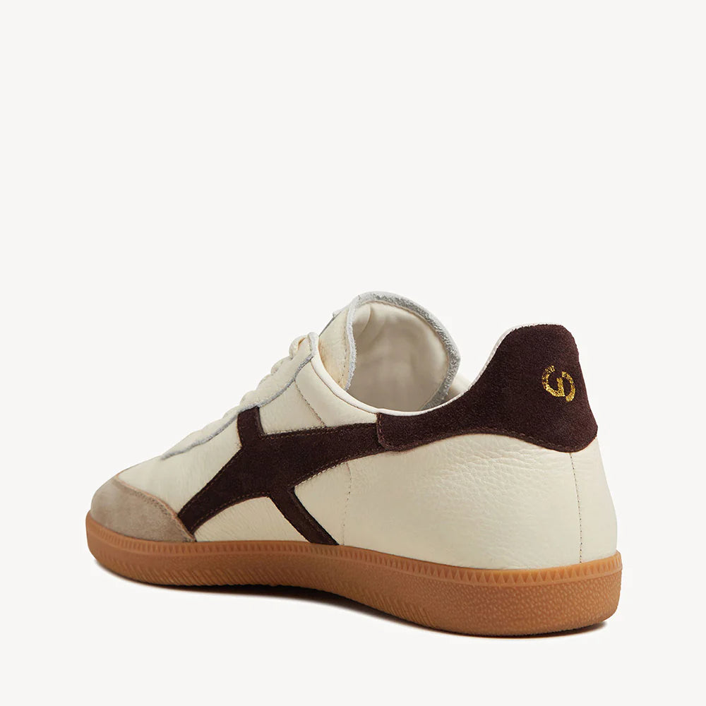 2001 Crossroads Sneaker - Ivory/Coffee