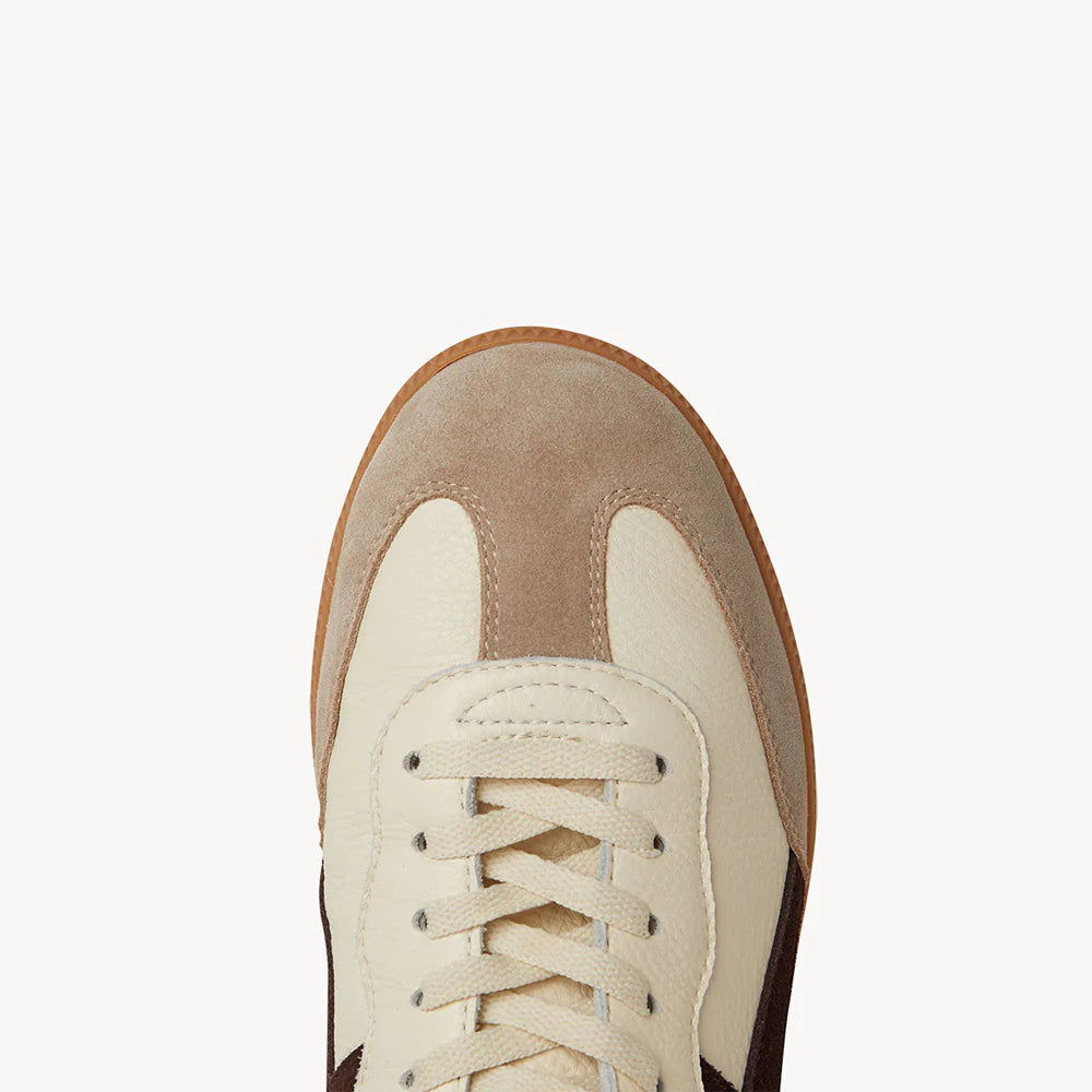 2001 Crossroads Sneaker - Ivory/Coffee