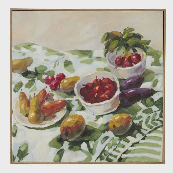 Cucinare Oak Frame Oil Painting 60x60cm