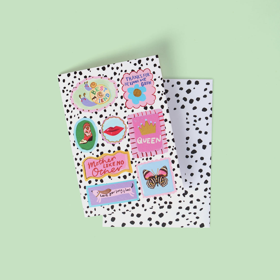 Dalmatian Mum Stamps Greeting Card