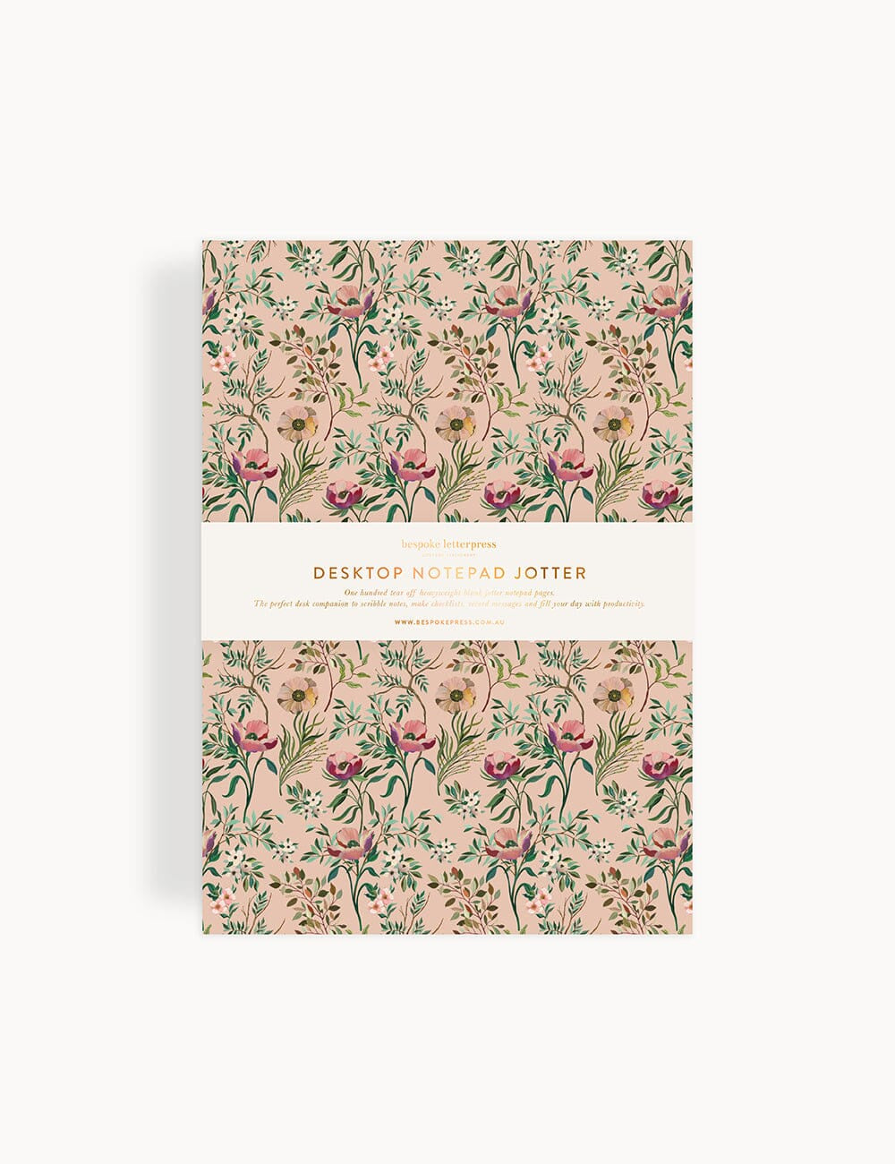 Desktop Jotter Notepad - Dancing Poppies