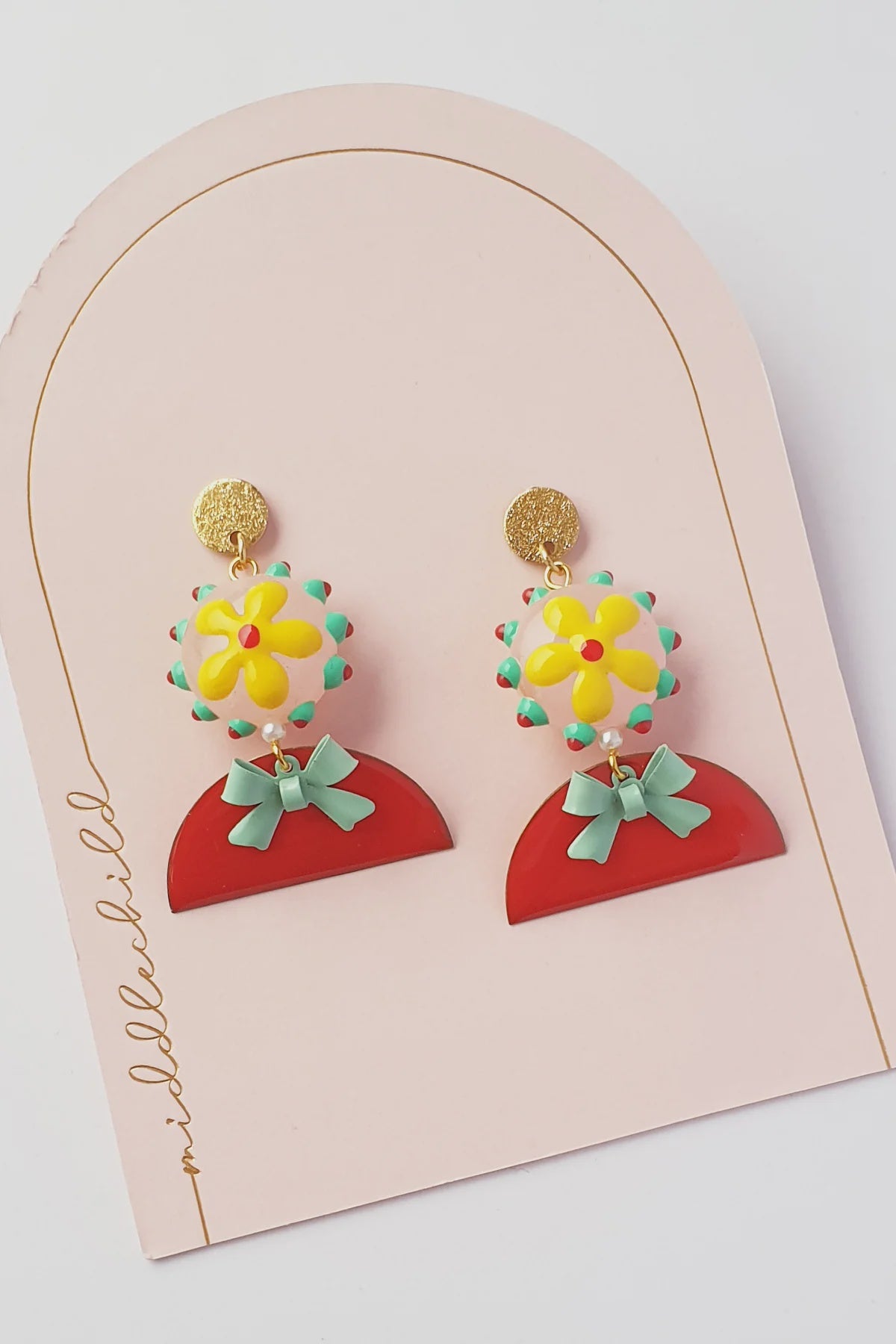 Darling Earrings - Red
