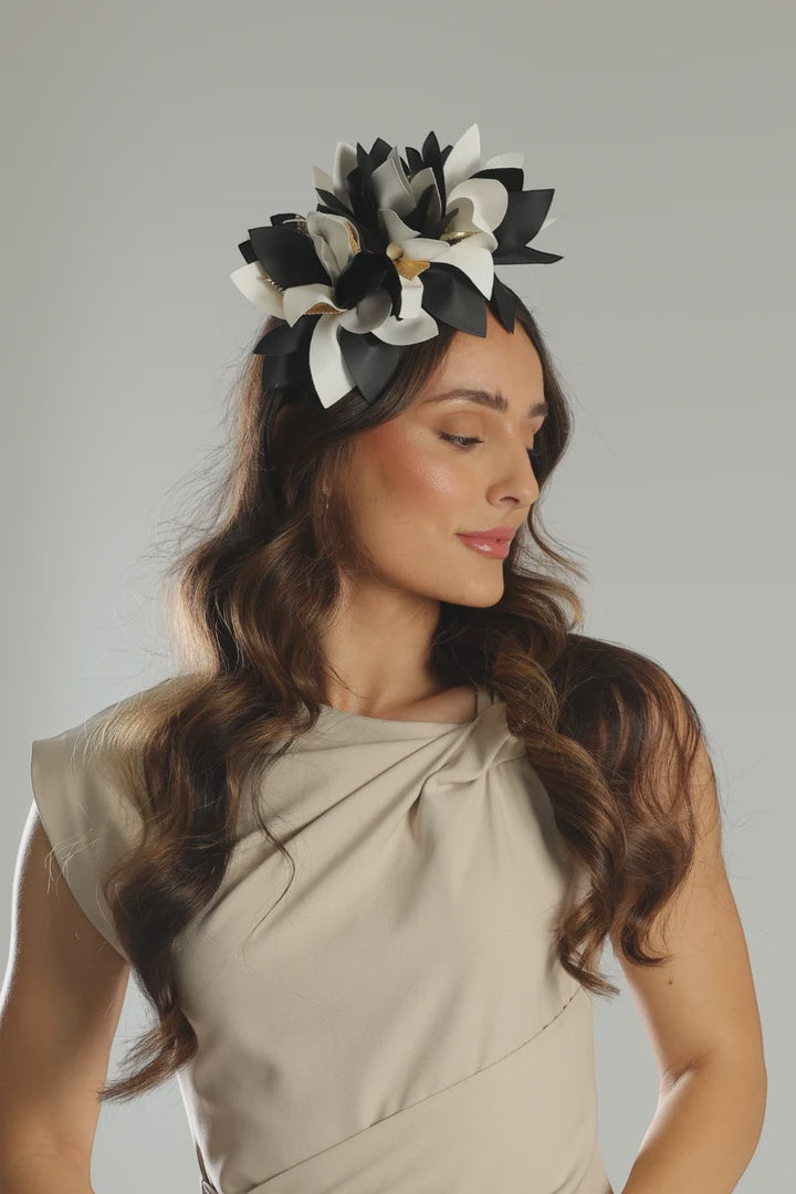 Devon Headpiece - Black White
