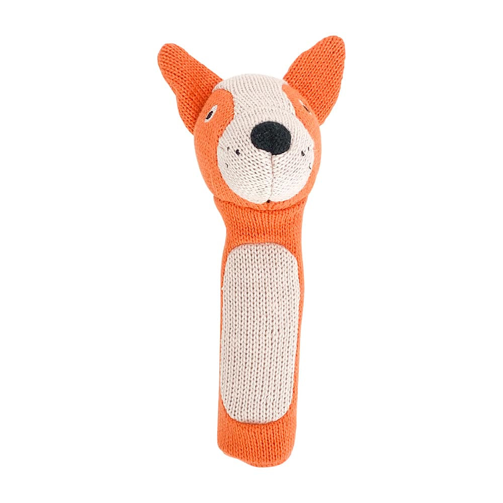 Knitted Hand Rattle - Dingo