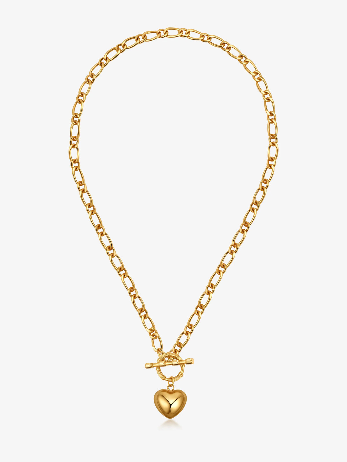 Divinity Heart 18k Gold Plated Necklace
