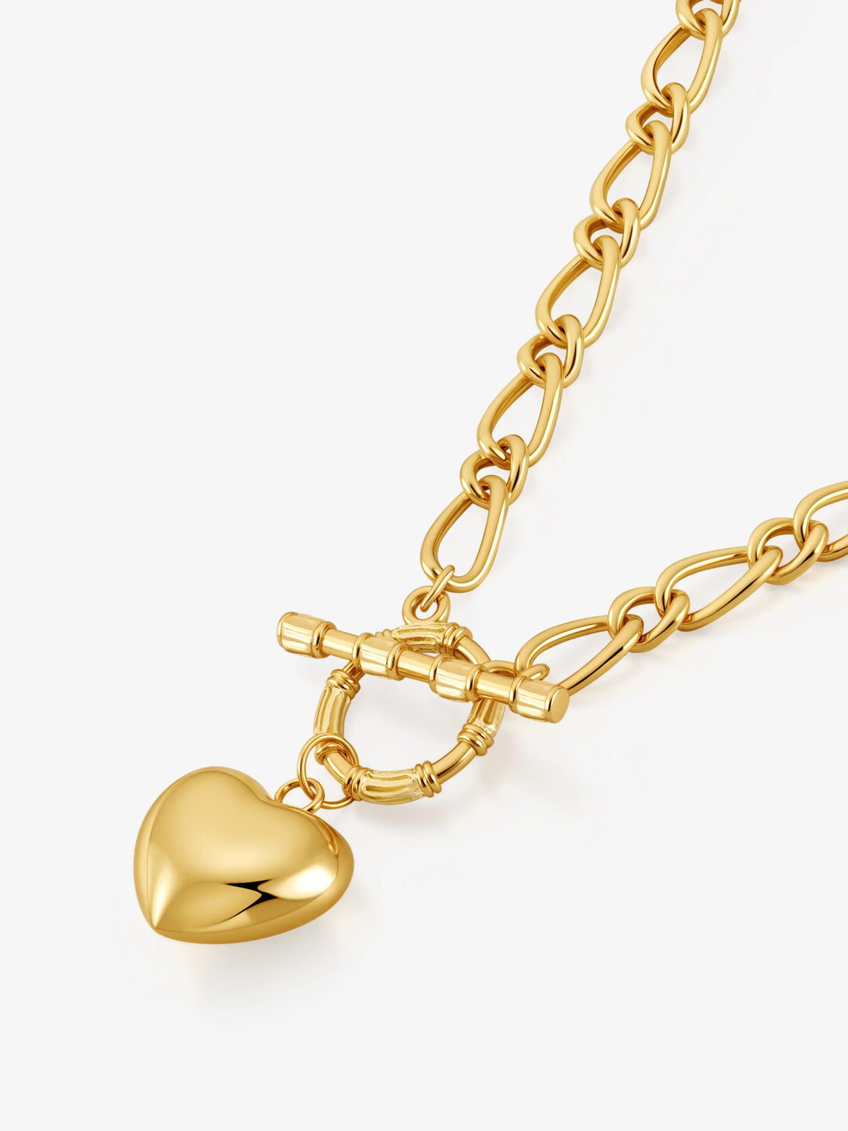 Divinity Heart 18k Gold Plated Necklace